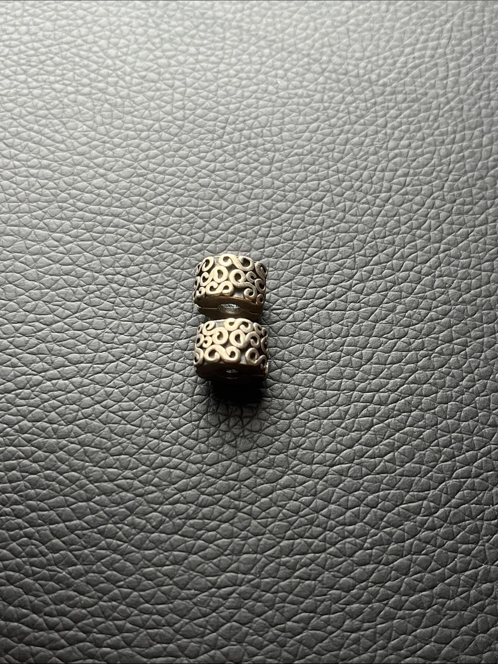 Pandora Sterling Filigree Barrel Beads -silver